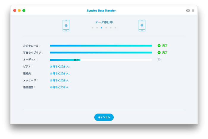 スマホ間データ転送