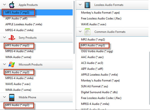 Any Audio Converter でaac ファイルからmp3 に変換可能です