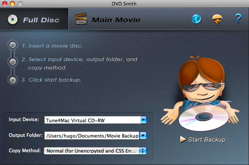 DVDSmith Movie Backup for Mac で簡単にDVDコピーを作る